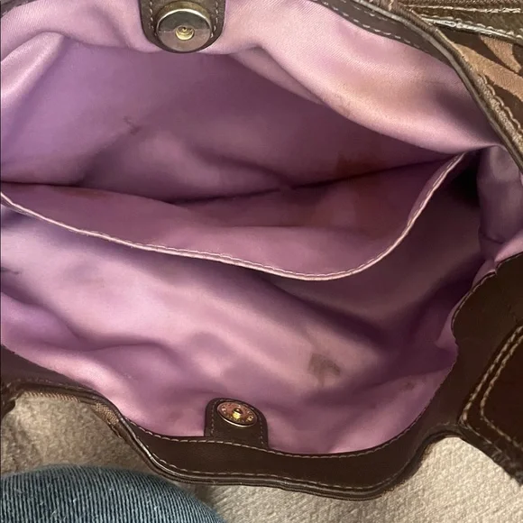 Coach Maggie Madison Op Art Brown Shoulder Bag - Picture 7 of 13